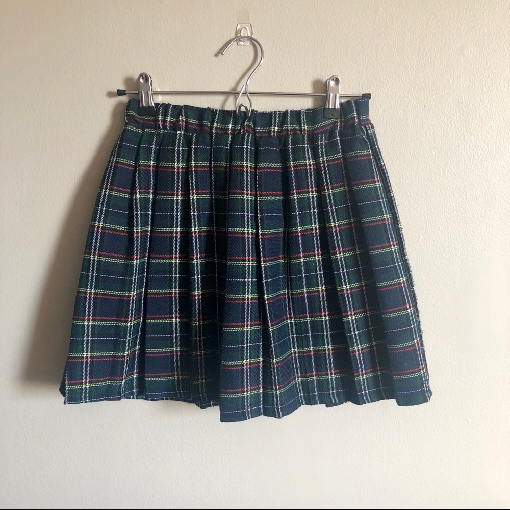 Plaid Pleated Mini Skirt (from Japan)